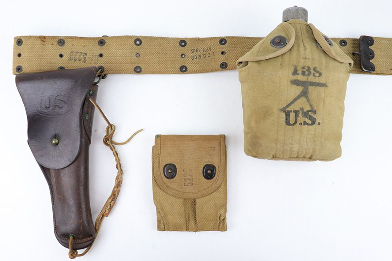 WW1 M1916 Holster with Canvas Gear - 1