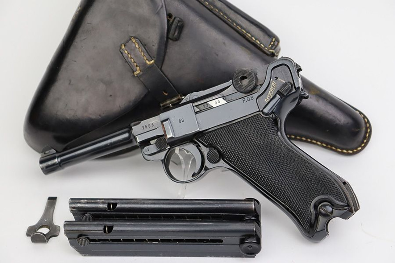 Terrific Black Widow Mauser Luger Rig - 1