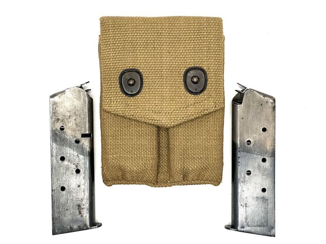 Two-Tone 1911 Magazines With 1918 Mag Pouch - 1