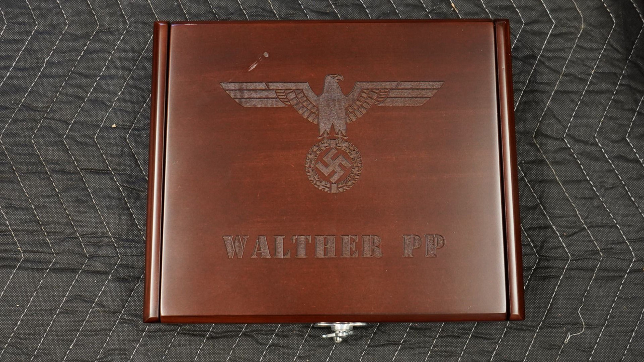SOLD - Walther PP Open Display Case - Damaged - 1