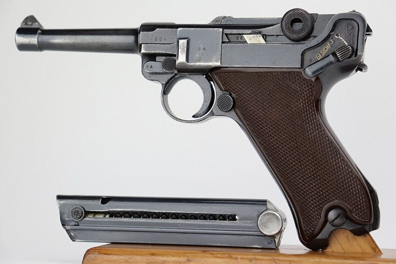Scarce 1940 Mauser Luger - Krieghoff Grips - 1