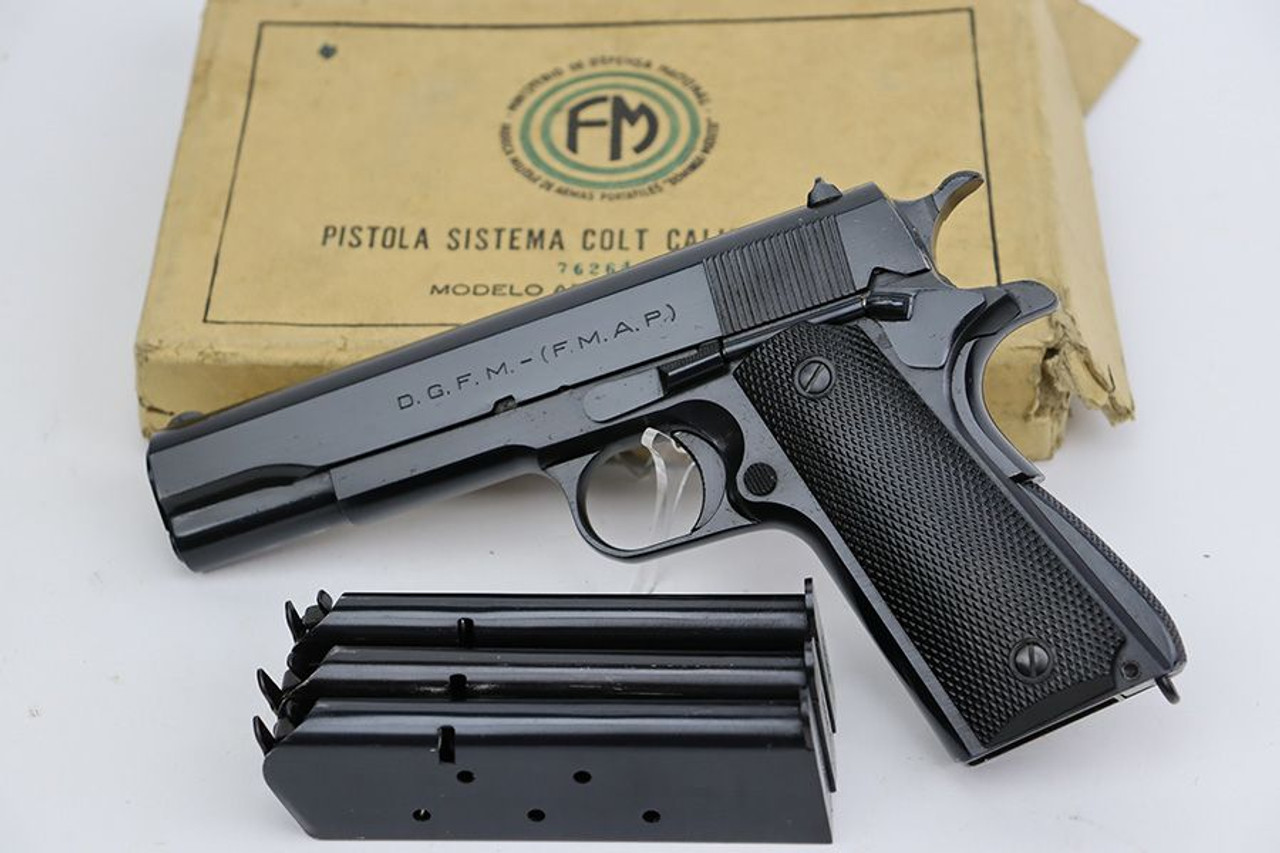 Boxed Argentine Sistema Colt 1927 - Three Matching Magazines - 1