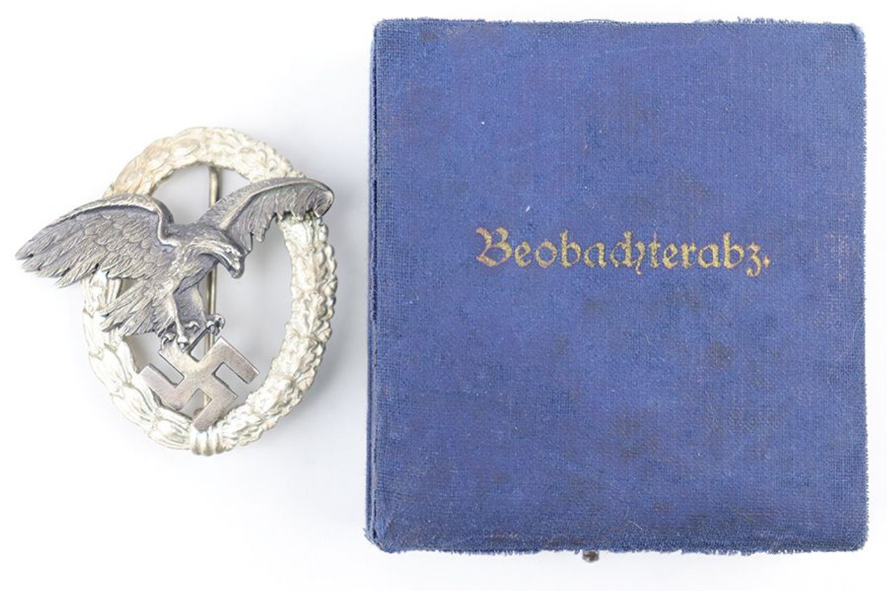 Cased Luftwaffe Observer Badge by Juncker - 1