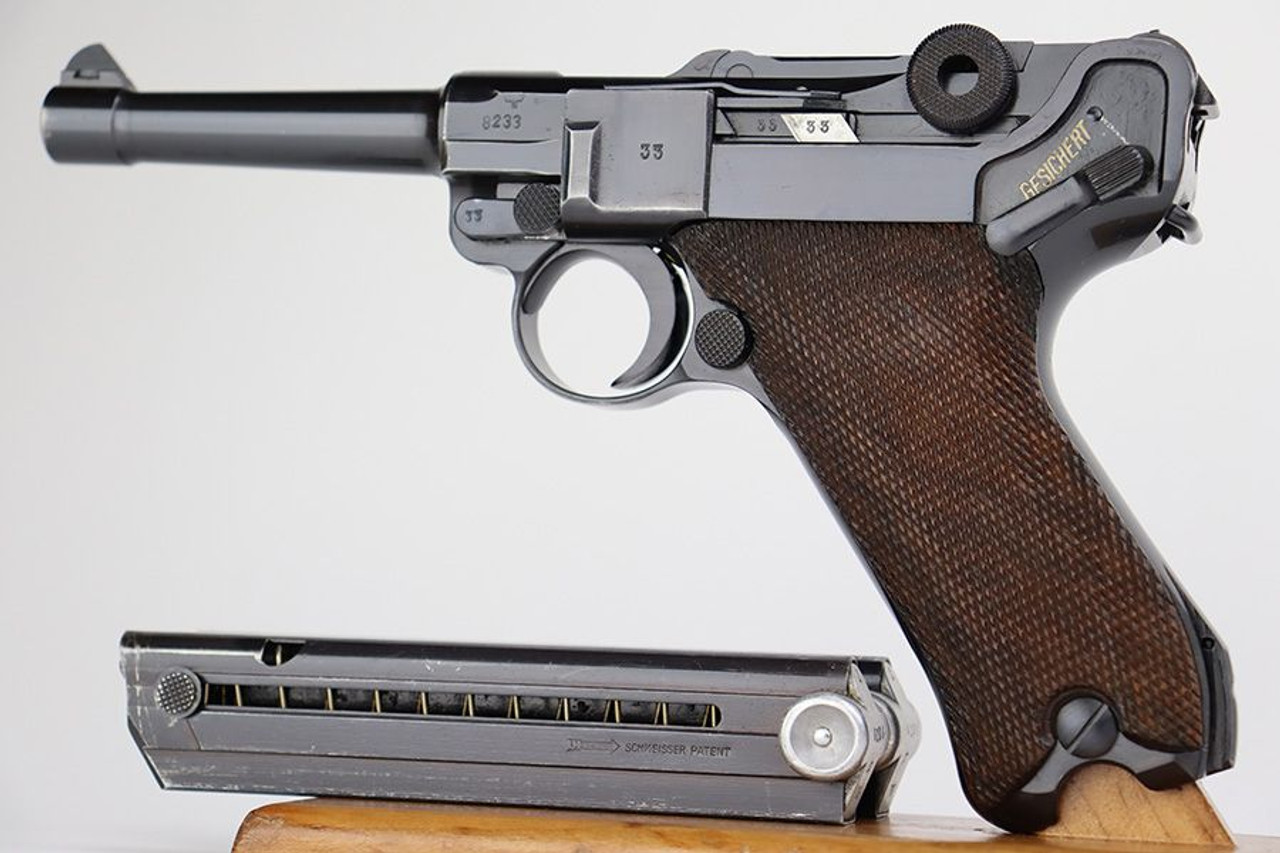 Rare, Excellent Police Mauser Banner Luger - 1
