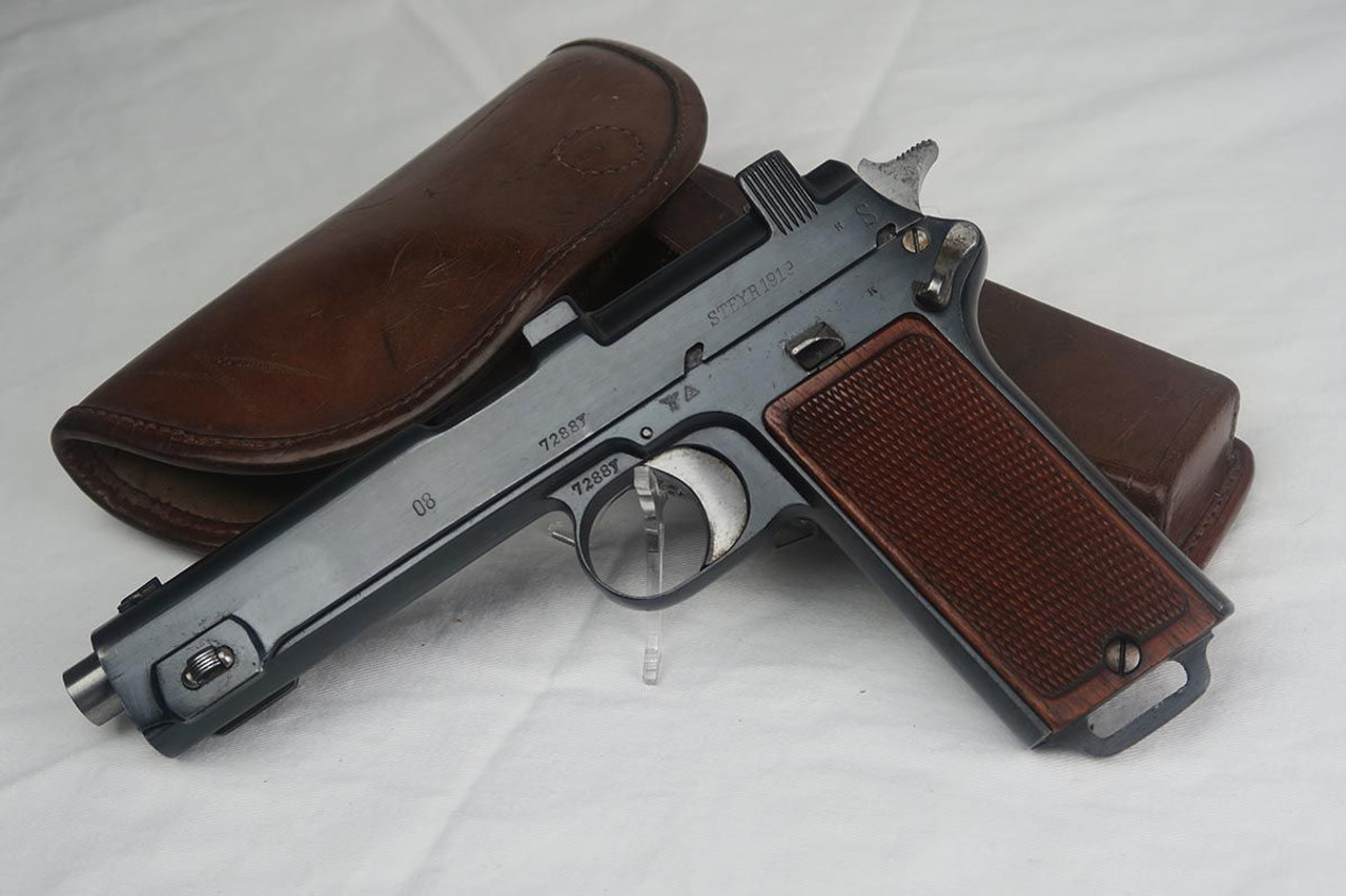 Excellent Police Steyr Hahn 1912 - Rare Holster - 1