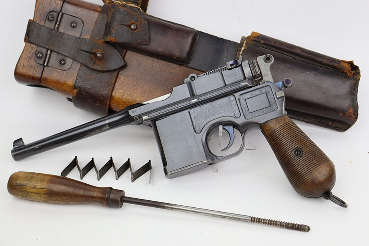 Military Mauser C96 Broomhandle Rig - Matching Stock - 1