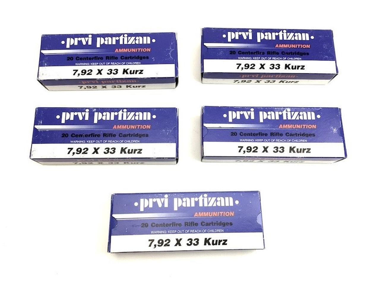 100 Rounds 7.92x33mm Prvi Partisan Ammo - 1
