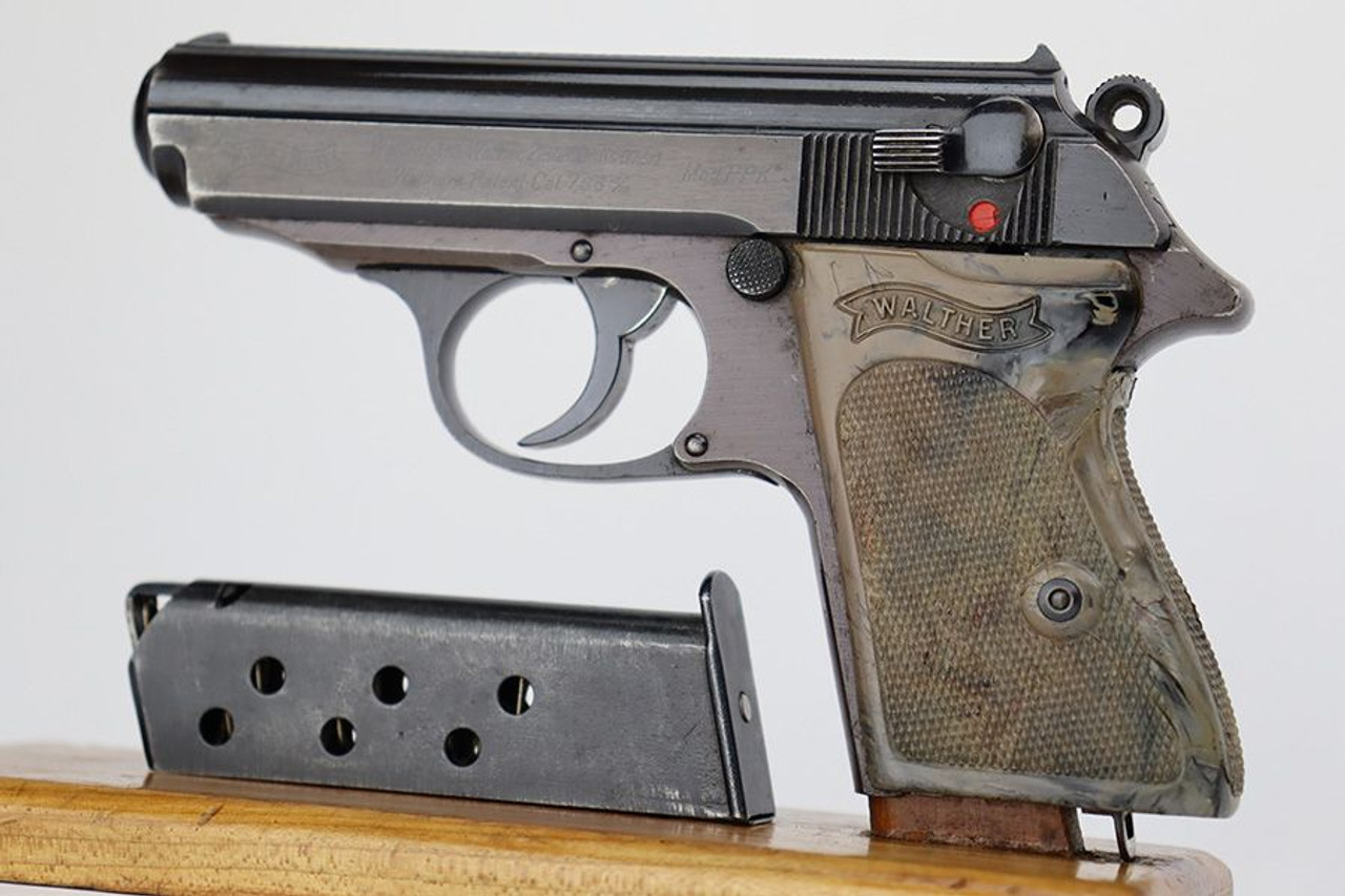 Excellent Wartime Commercial Walther PPK - Grey Grip - 1