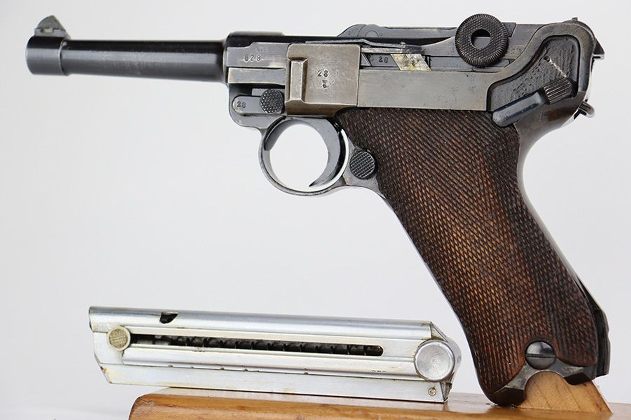 Super Rare Police Mauser Banner Luger - Eagle/F - 1