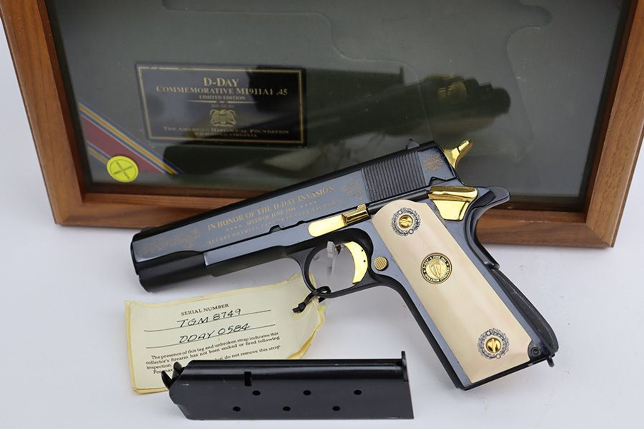 Mint, Cased Auto Ordnance 1911A1 - D-Day Commemorative - 1
