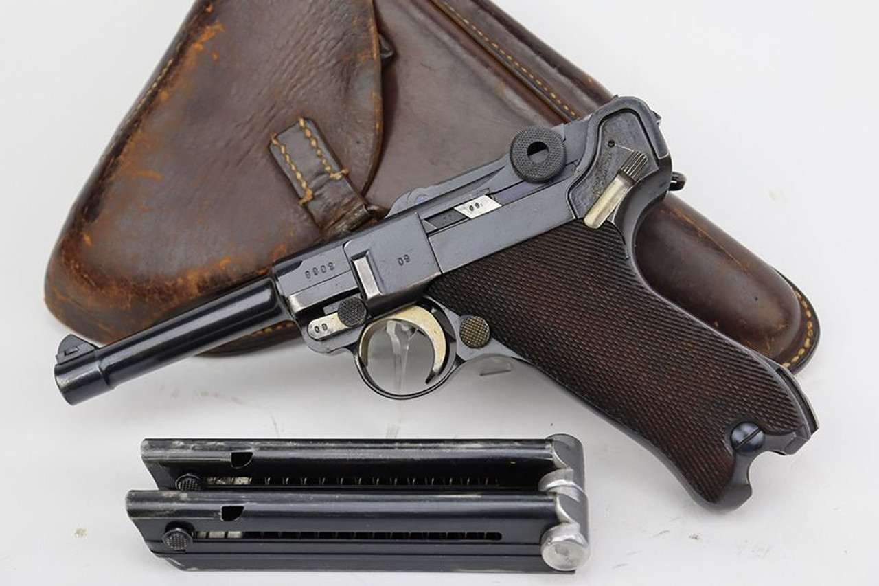 Excellent, First-Variation 1937 Mauser Luger Rig - Two Matching Magazines - 1