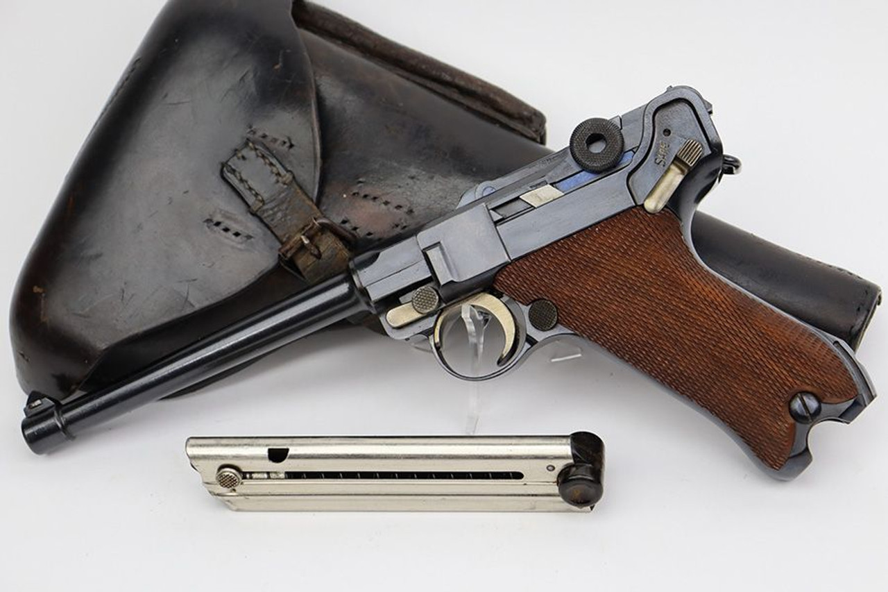 Very Rare 1923 DWM AF Stoeger American Eagle Luger Rig - Safe/Loaded Model - 1