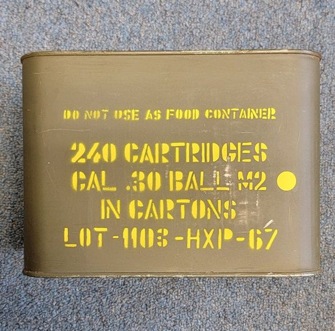 Unopened Case: 240 Rounds .30 Ball M2 Ammo - 1