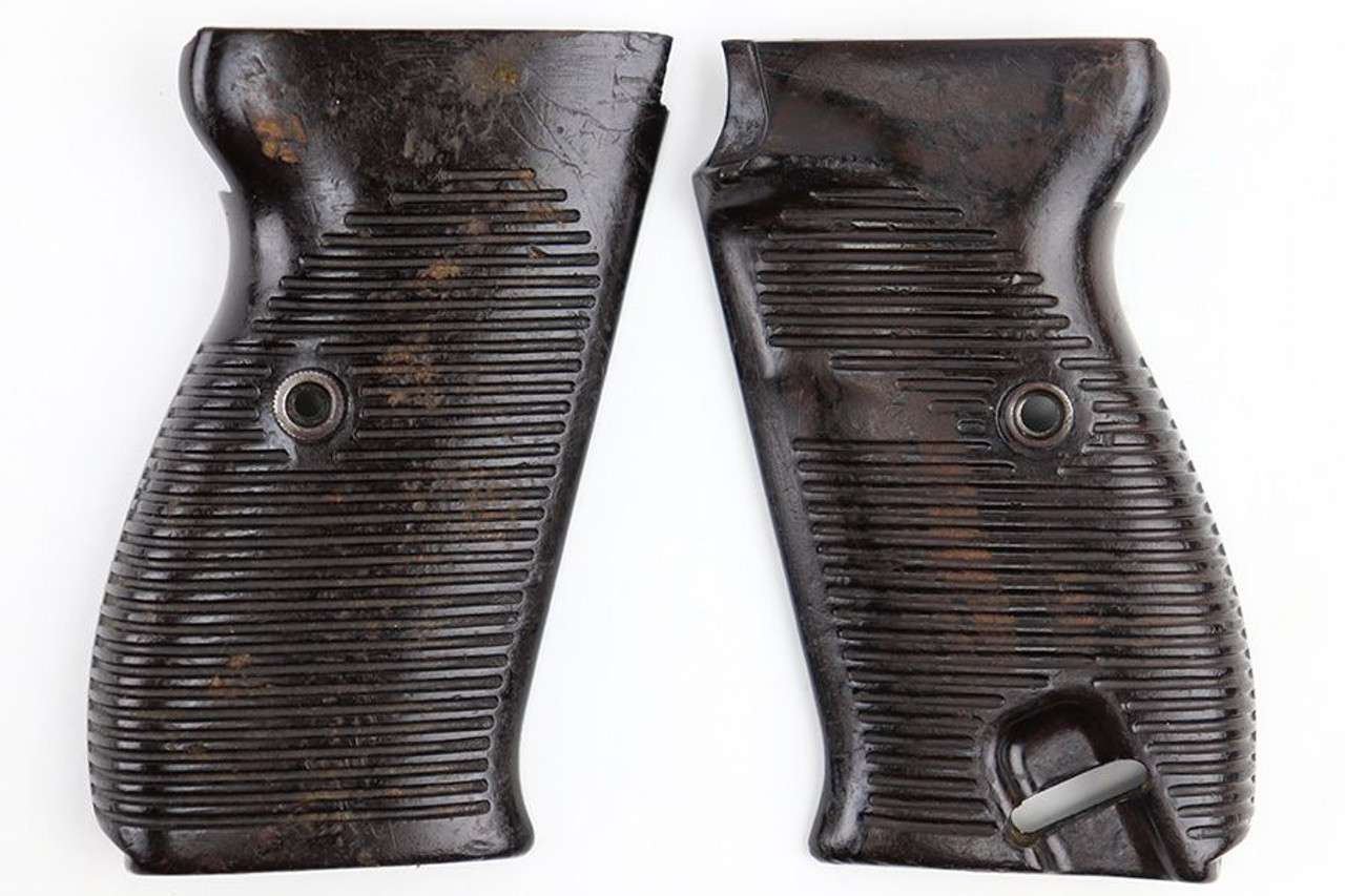 WW2 Brown Bakelite P.38 Grips - 1