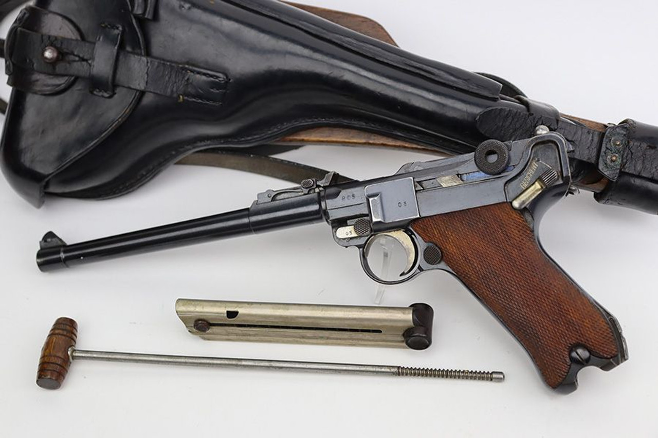 Excellent 1917 DWM Artillery Luger Rig - Matching Stock & Magazine - 1
