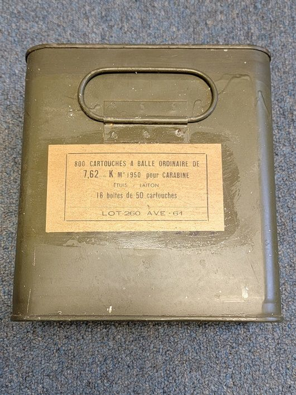 800 Rounds French 7.62mm / .30 Carbine Ammo - 1