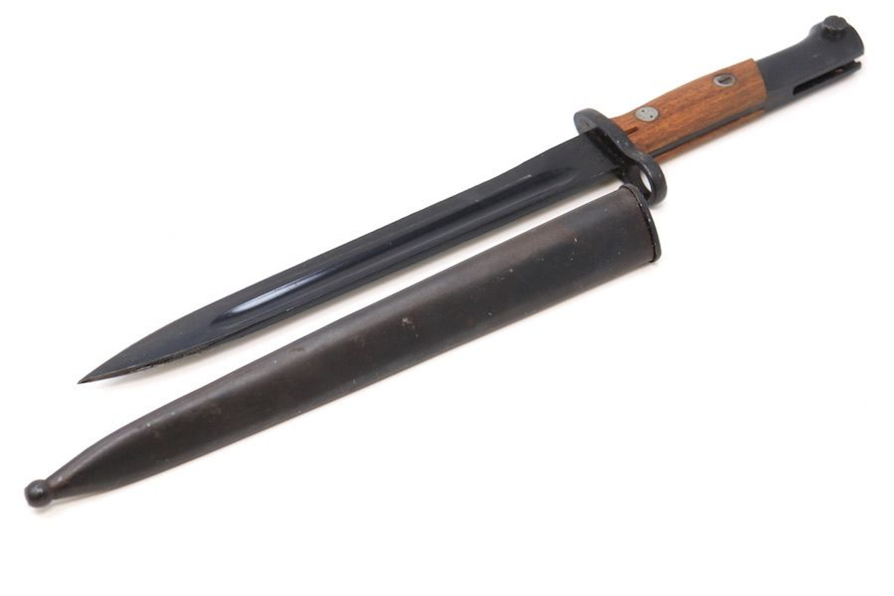 BRITISH WWII No 4 MKII ENFIELD SPIKE BAYONET SCABBARD & FROG
