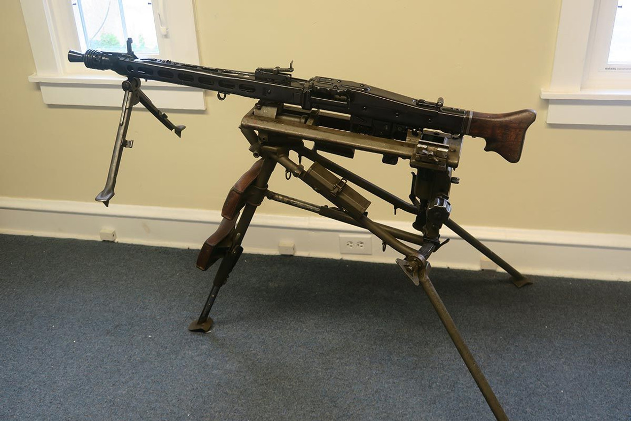Nazi MG42 German Machine Gun (Semi-Auto) - Original WW2 Lafette - 1