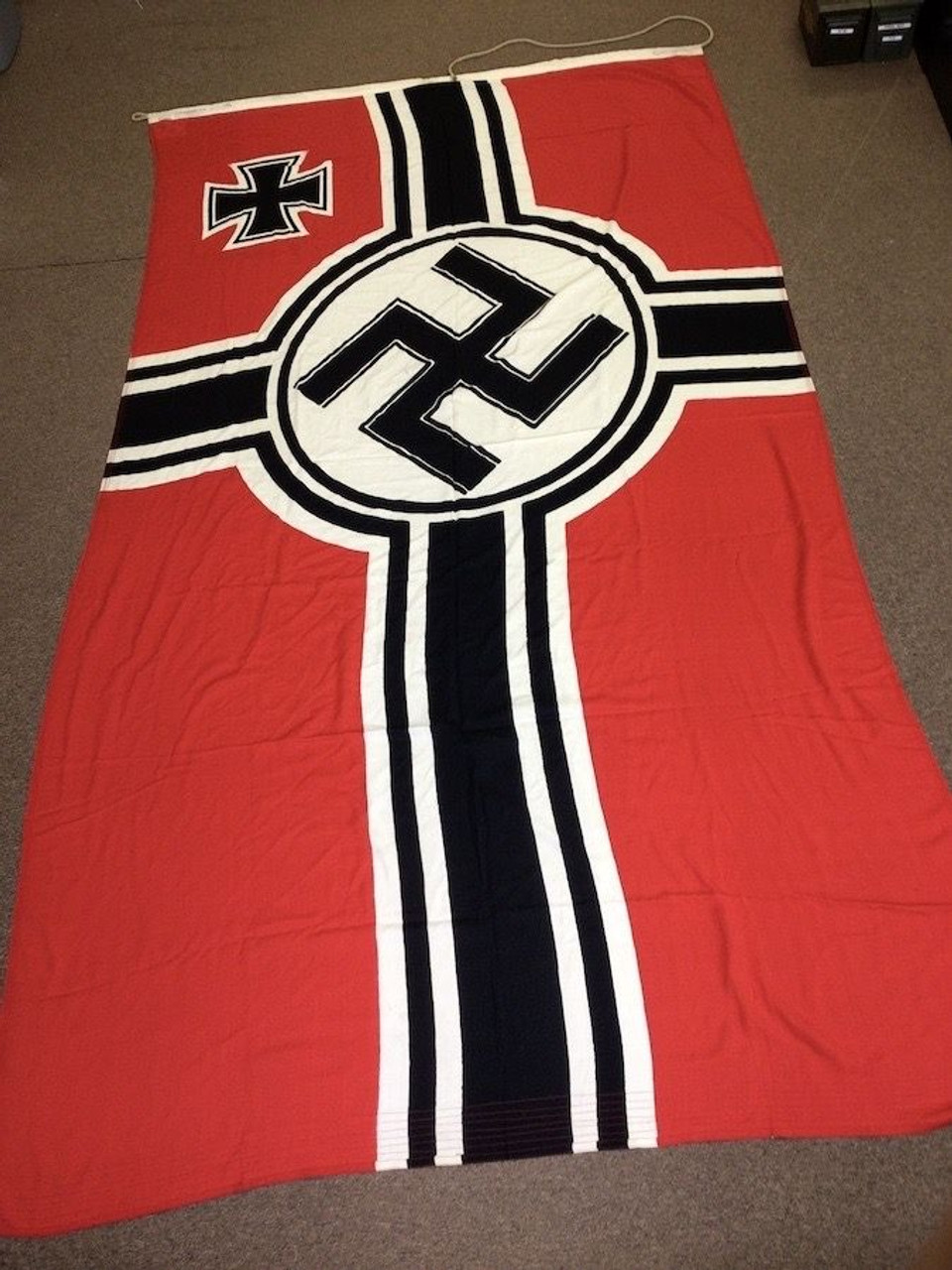 Double-Sided Kriegsmarine Battle Flag: 200 x 335 - 1