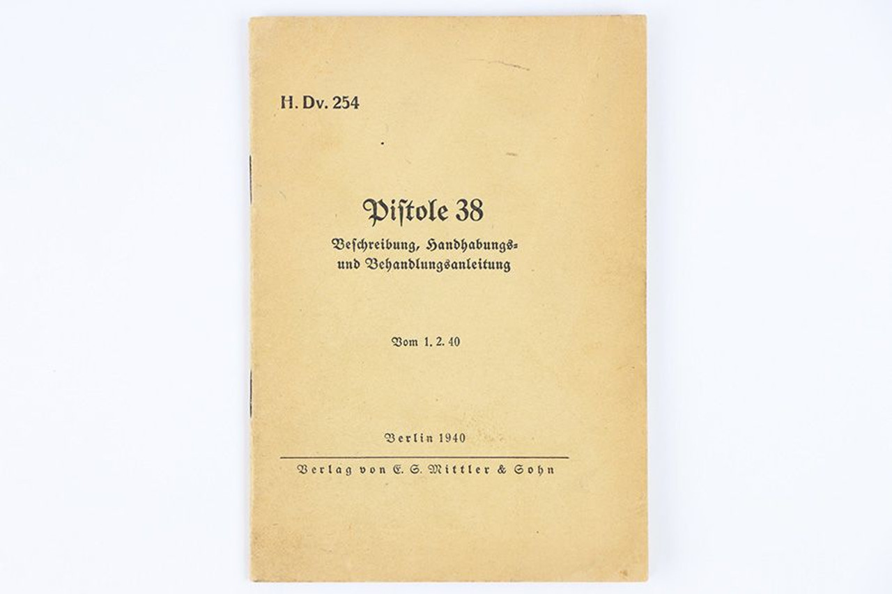 1940 P.38 Pistol Manual - 1