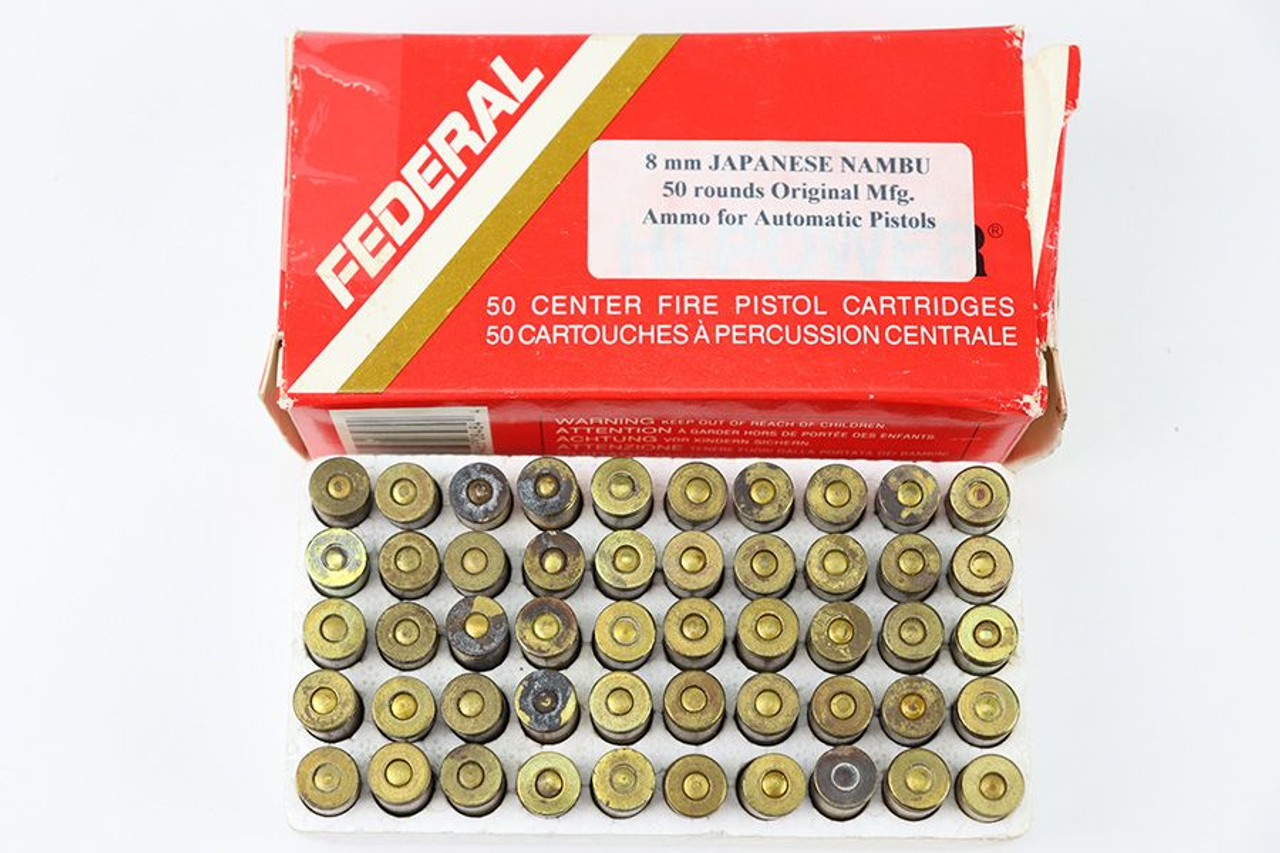 50 Rounds: WW2 8mm Nambu Ammo - 1