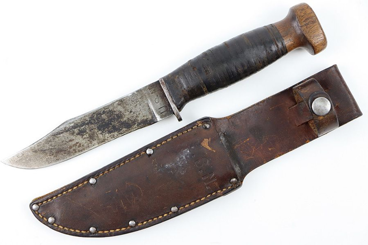 USN PAL RH35 Knife - Wood Pommel - 1