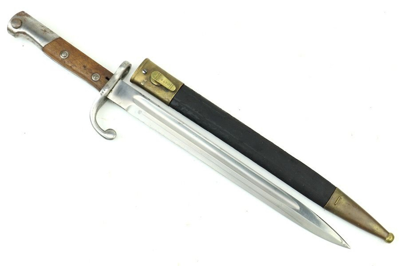 1908 Brazilian Mauser Bayonet with Matching Scabbard - 1
