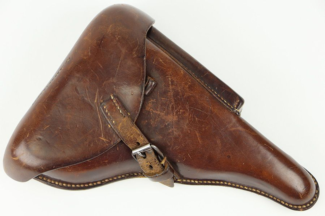 1938 Luger Holster - Re-stitched Belt Loops - 1