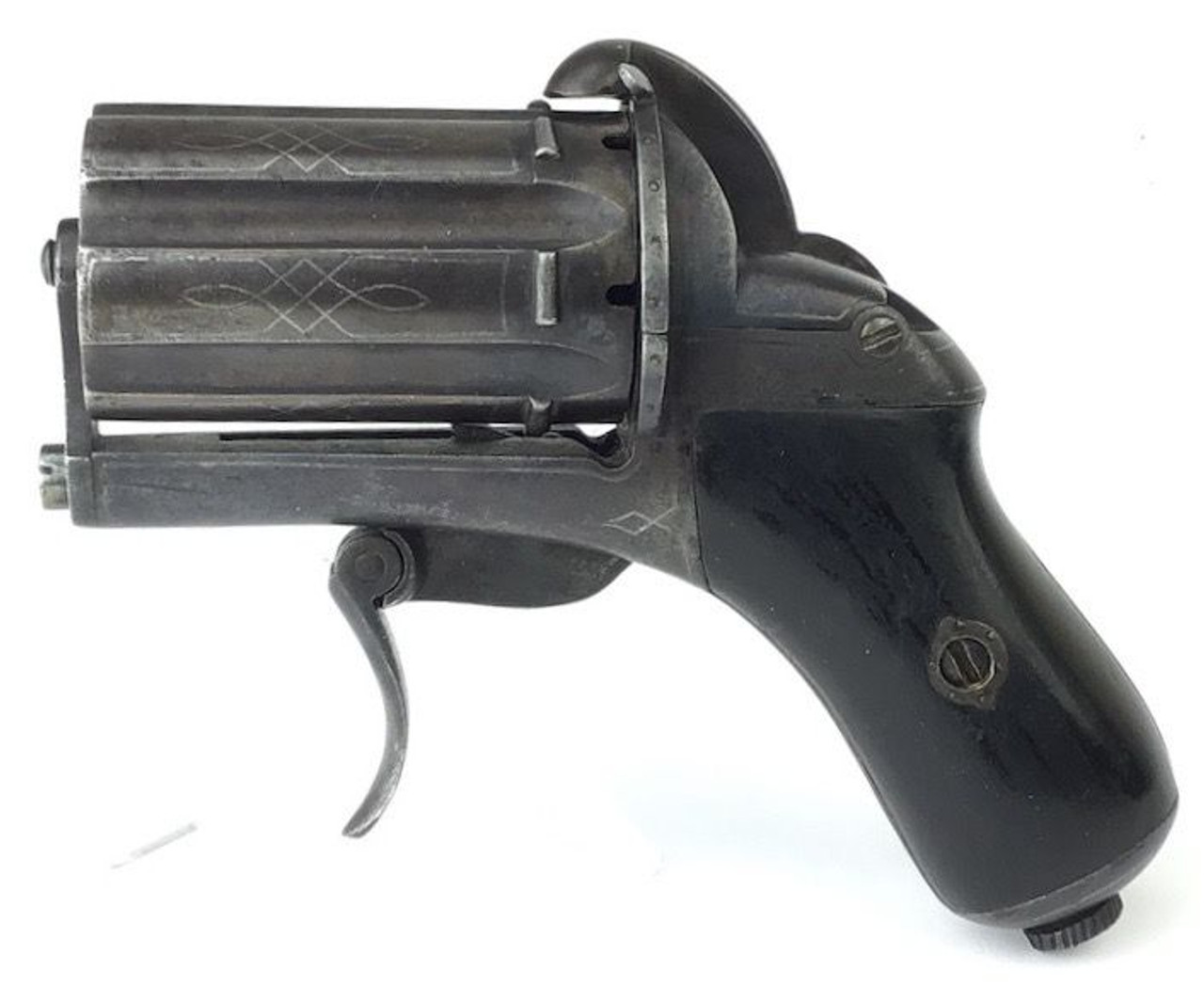 Antique Belgian Pinfire Revolver - 1