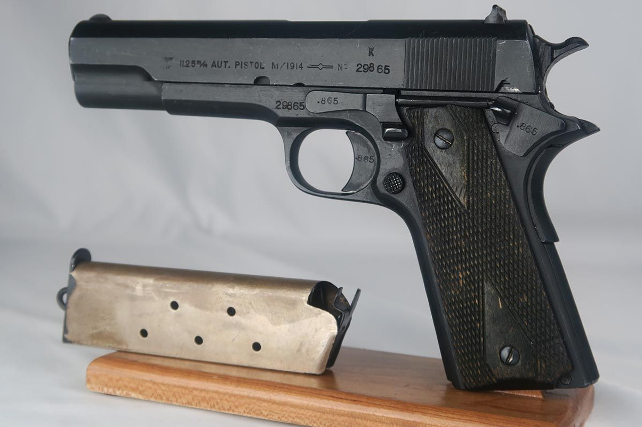Minty 1914 Norwegian Kongsberg Colt - Nazi Marked - 1