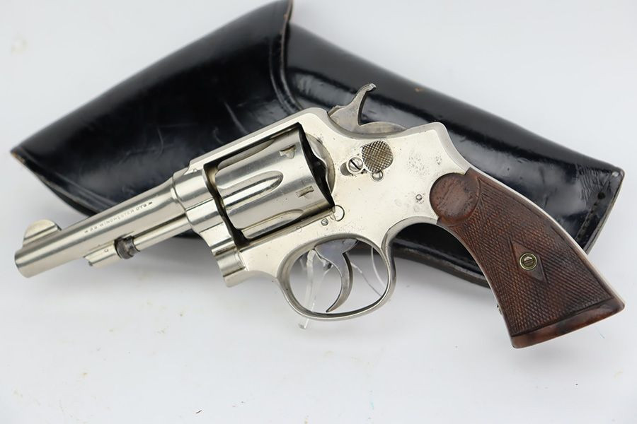 Nickeled Smith & Wesson Model 1905 1st Change Rig - .32 Win - 1