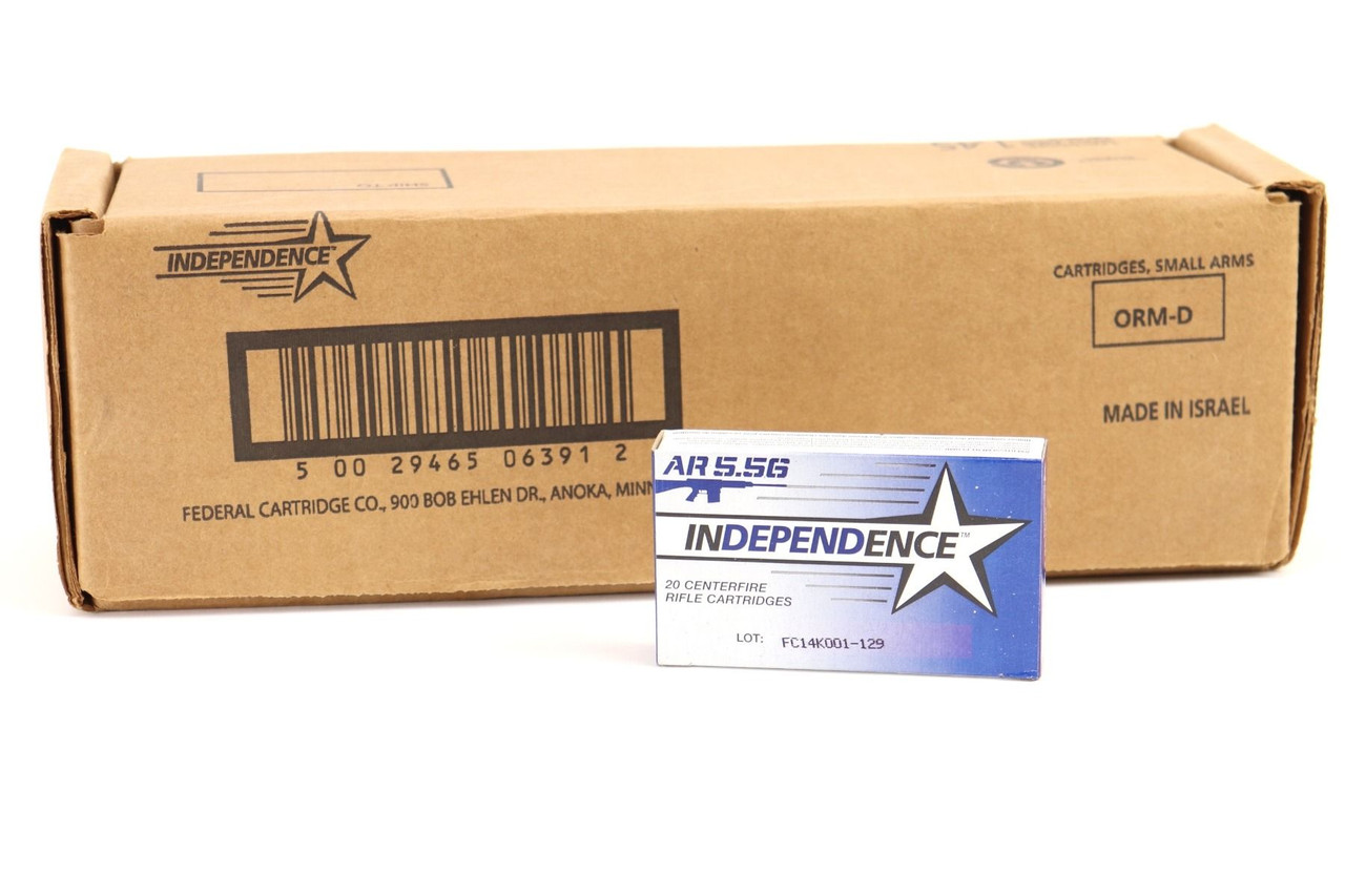 500 Rounds: Independence 5.56x45mm Ammo - 1