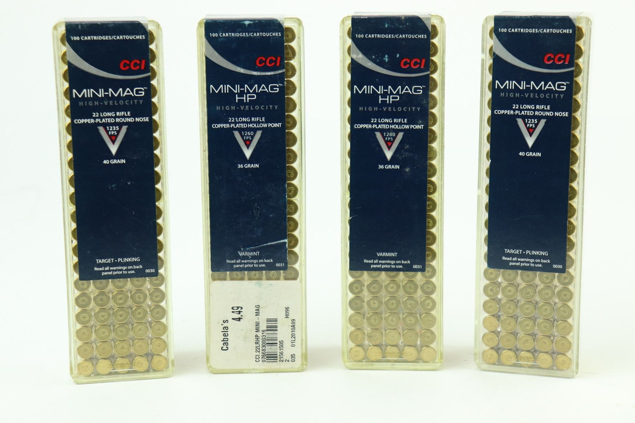 400 Rounds CCI .22 LR Ammo Mixed Grains - 1