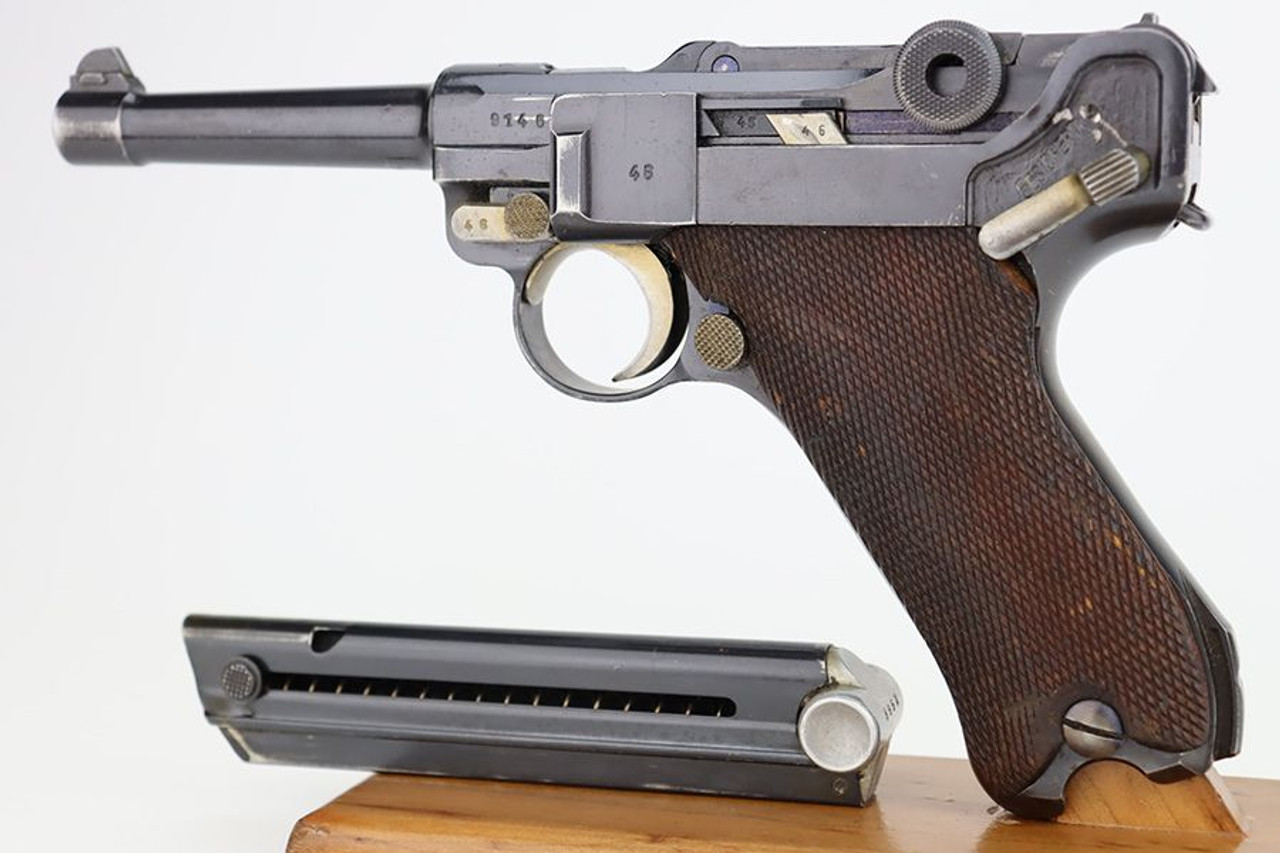 First Variation 1937 Mauser Luger with Straw Small Parts - 1