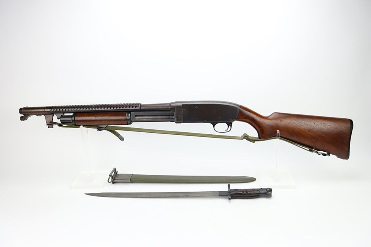 Very Rare Stevens Model 620 Trench Shotgun - With Bayonet - 1