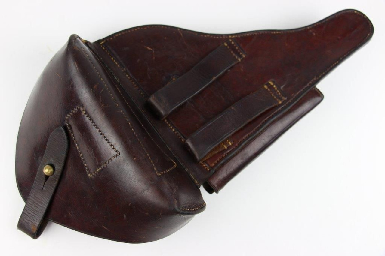 SOLD - Portuguese Luger Holster with Cleaning Rod, Tool & Lanyard