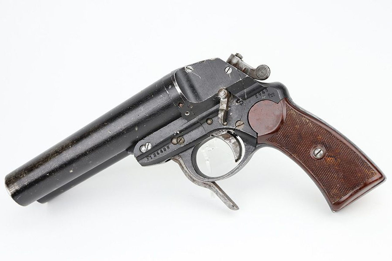 1943 Double Barrel German Flare Pistol - fzs - 1