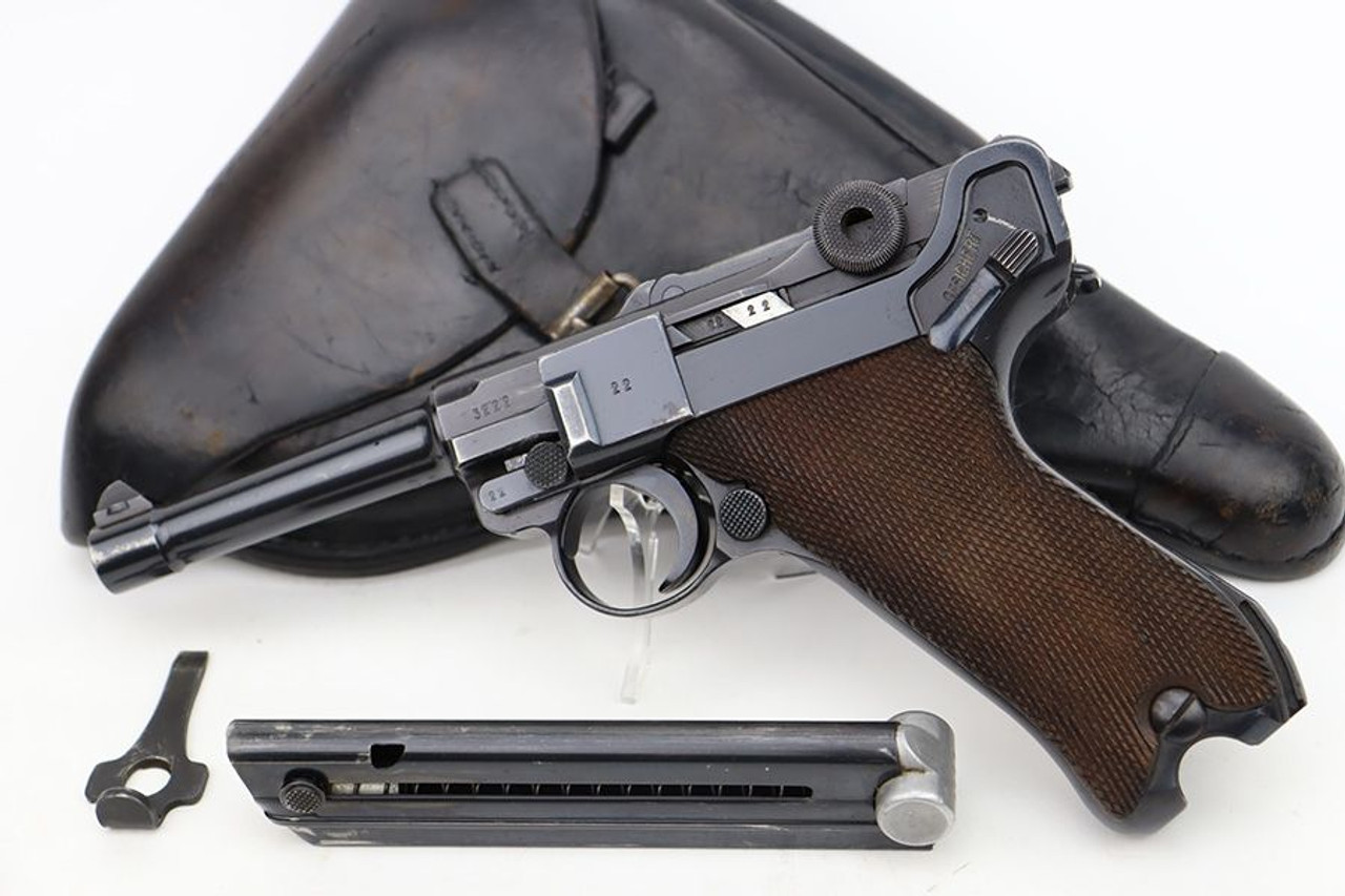 Excellent 1939 Mauser Luger Rig - Matching Magazine - 1