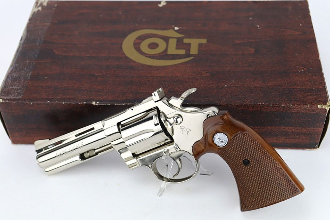 Scarce, Boxed Nickel-Plated Colt Diamondback Revolver - 1