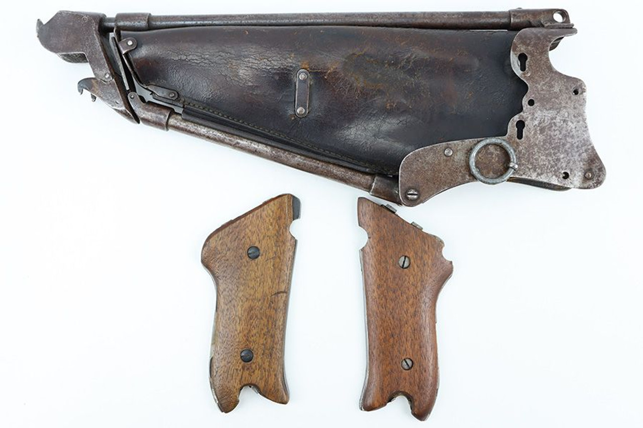 Rare, Early Ideal Luger Grips & Stock - 1