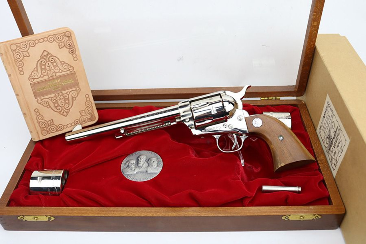 Cased Colt Pony Express Founders Commemorative Revolver - With Extras - 1