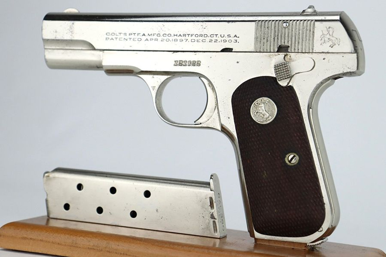 Factory-Nickeled Colt Model 1908 Pocket Hammerless - 1