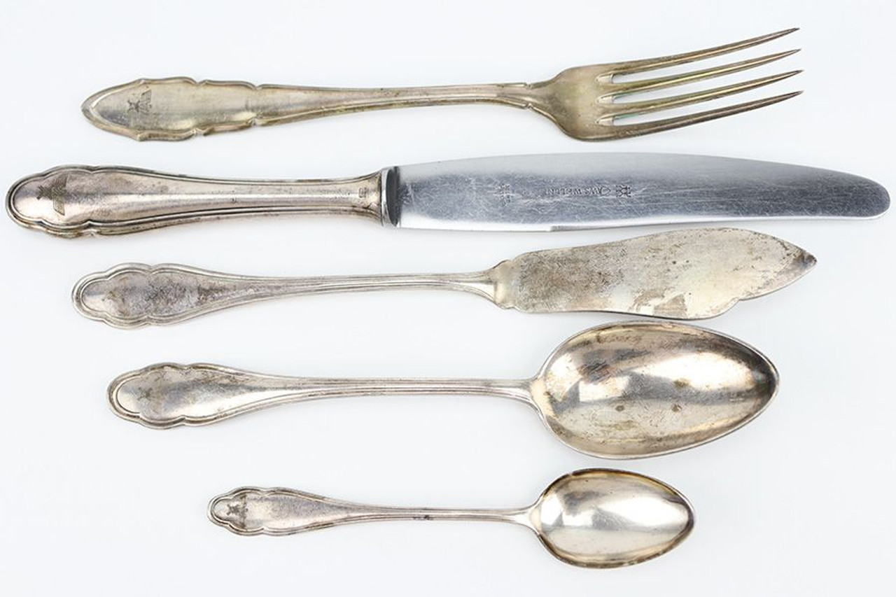 Herman Goering Field Marshall Silverware Utensil Set - 1