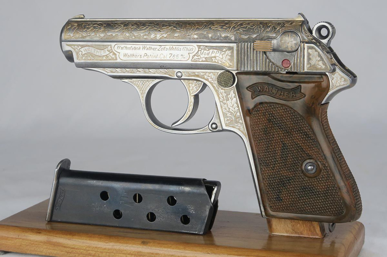 Beautiful Gold Engraved Walther PPK - Nazi era - 1