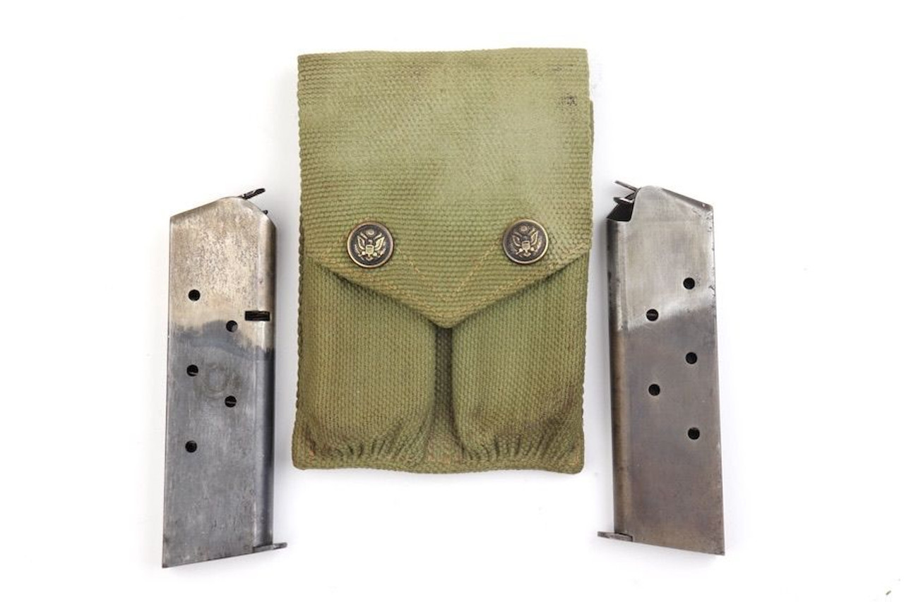 Two Tone 1911 Magazines With Mills Eagle Snap Pouch - 1