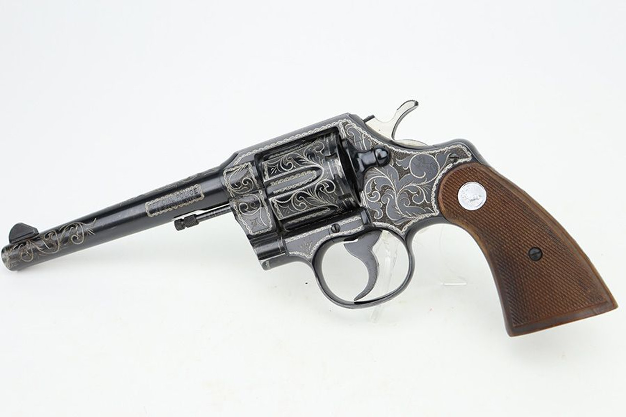Engraved 1966 Colt Official Police Revolver - 1