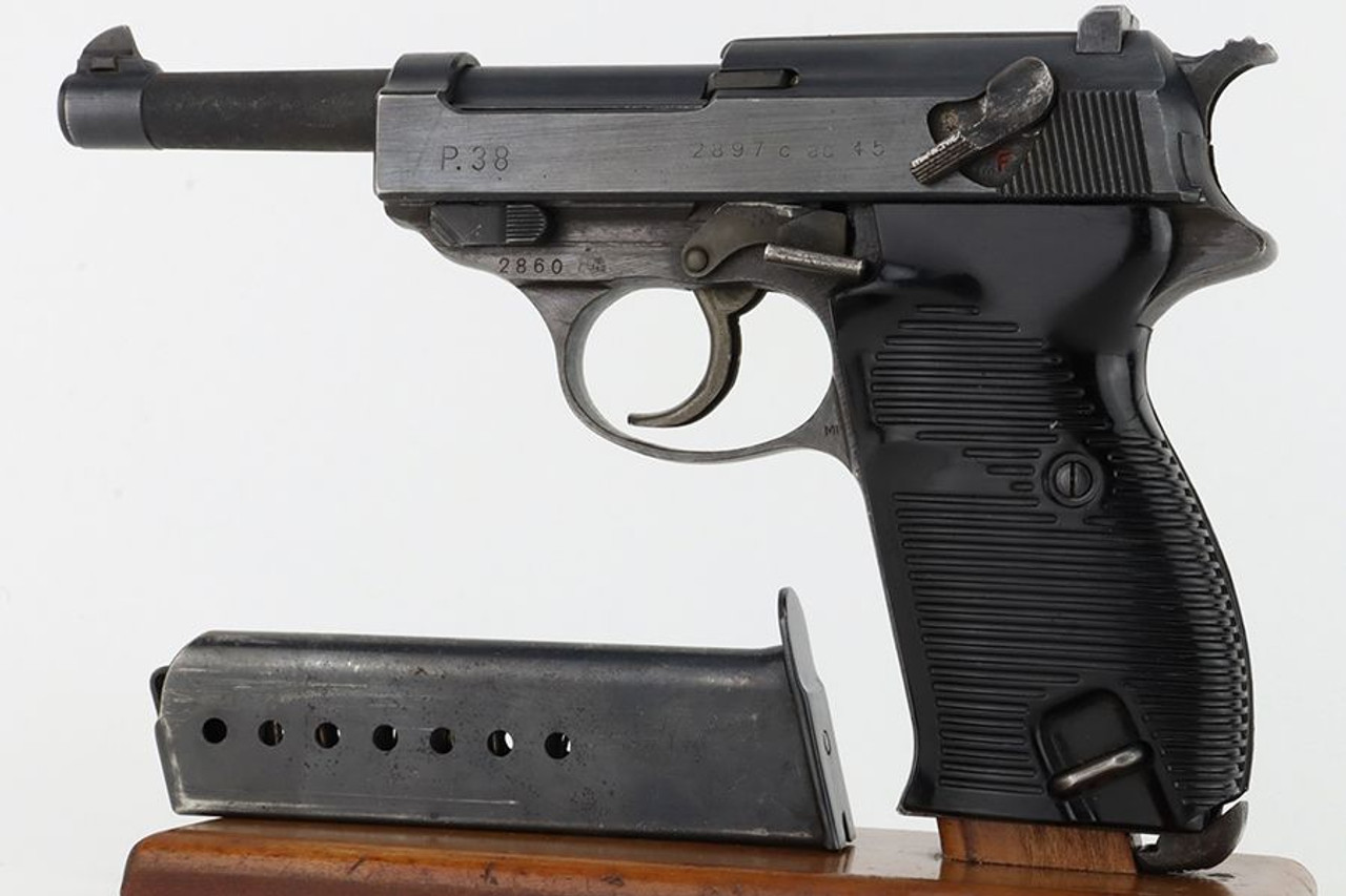 End-of-WW2 GI Mismatched Walther P.38 - Rare FN Frame - 1