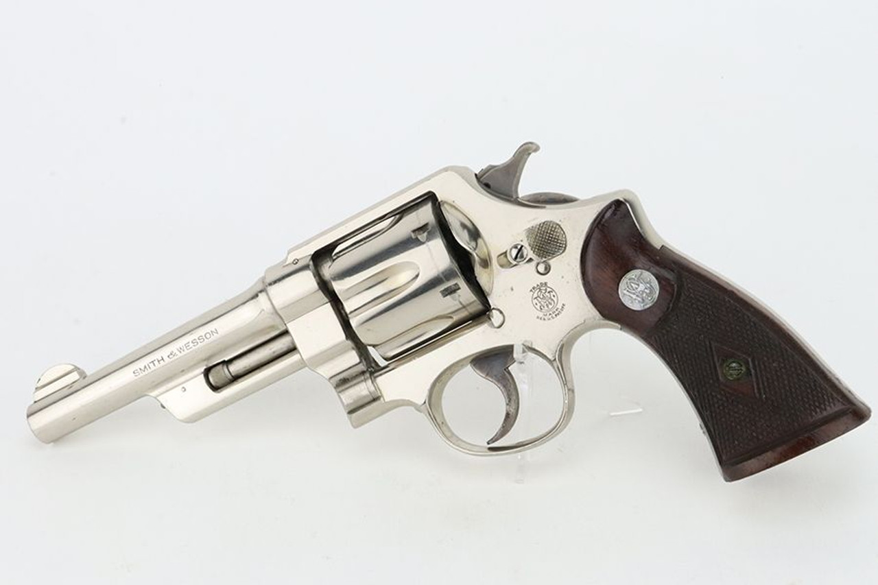 Nickeled Smith & Wesson .38/44 Heavy Duty - With Factory Letter - 1
