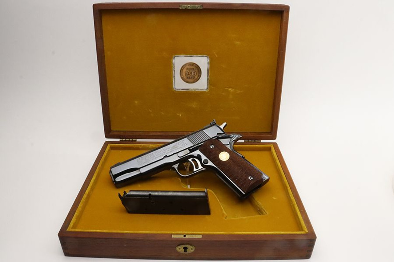 Mint, Cased Colt Gold Cup NRA Centennial - Military Provenance - 1