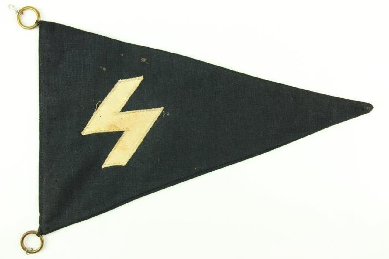 Hitler Youth DJ Sig-Rune Pennant Flag - 1